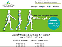 Tablet Screenshot of orthopaedie-moch.de